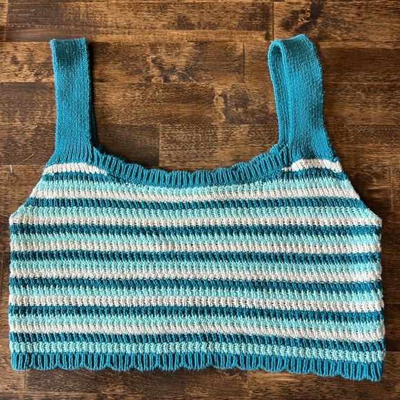 WILD FABLE 2 Pc. Striped Skirt & Crop Top Set Size Small - Picture 7 of 13